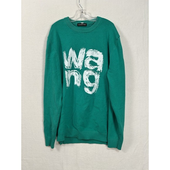 Woman's Green Alexander Wang Crewneck Medium Check Measurements #1493 - Picture 1 of 14